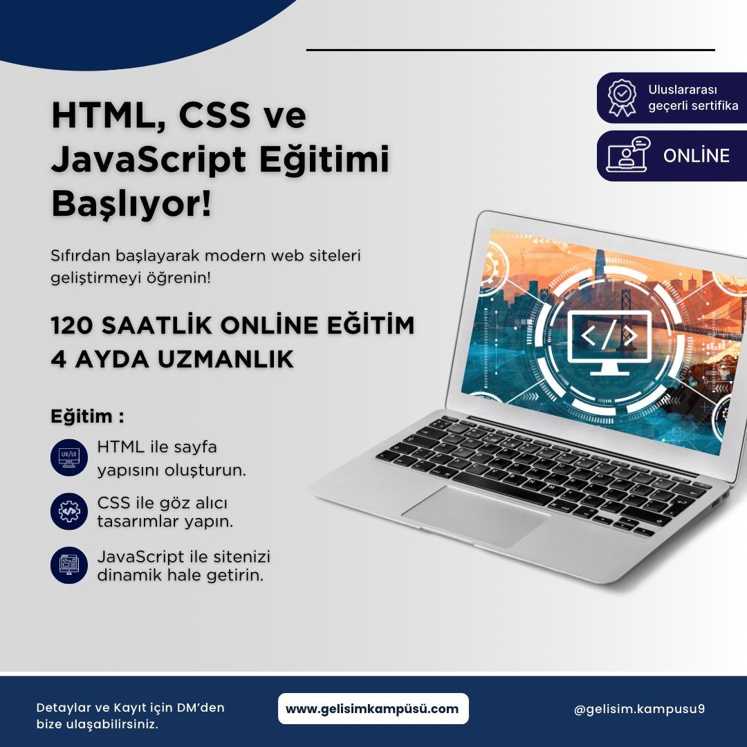 Web Tasarım Uzmanlığı Eğitimi-Canlı Ders