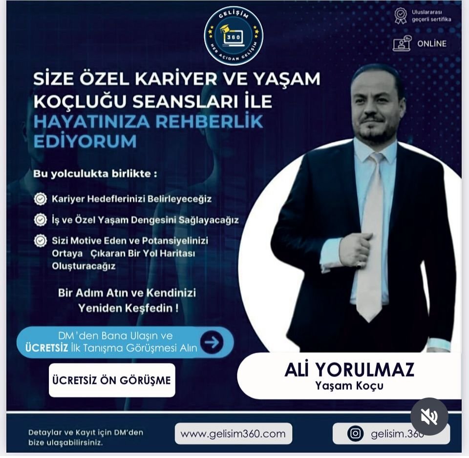 YAŞAM VE KARİYER KOÇLUĞU-DANIŞMANLIK(AYLIK)