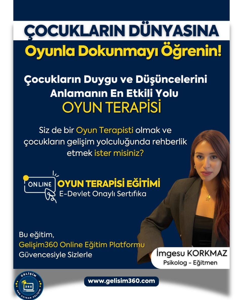 OYUN TERAPİSİ EĞİTİMİ-CANLI DERS